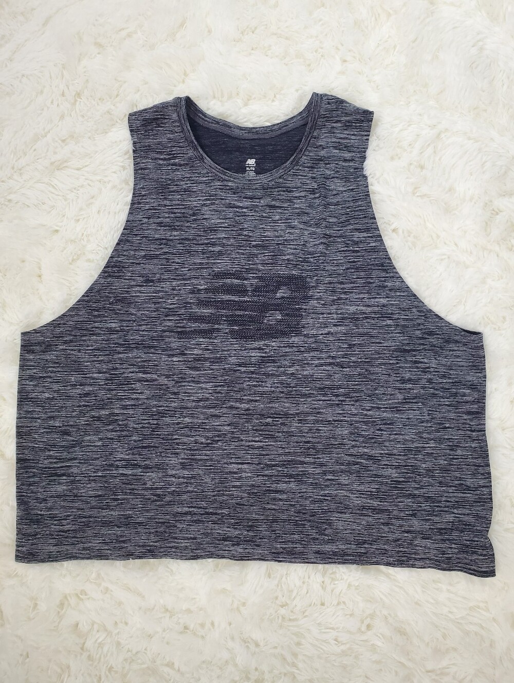New Balance Size XL Gray Sleeveless Athletic Tank Top Shirt